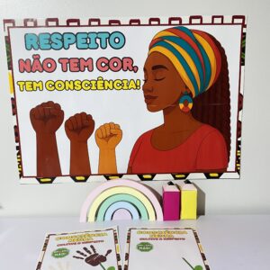 Painel consciência negra e atividade