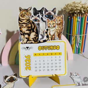 Calendário gatos