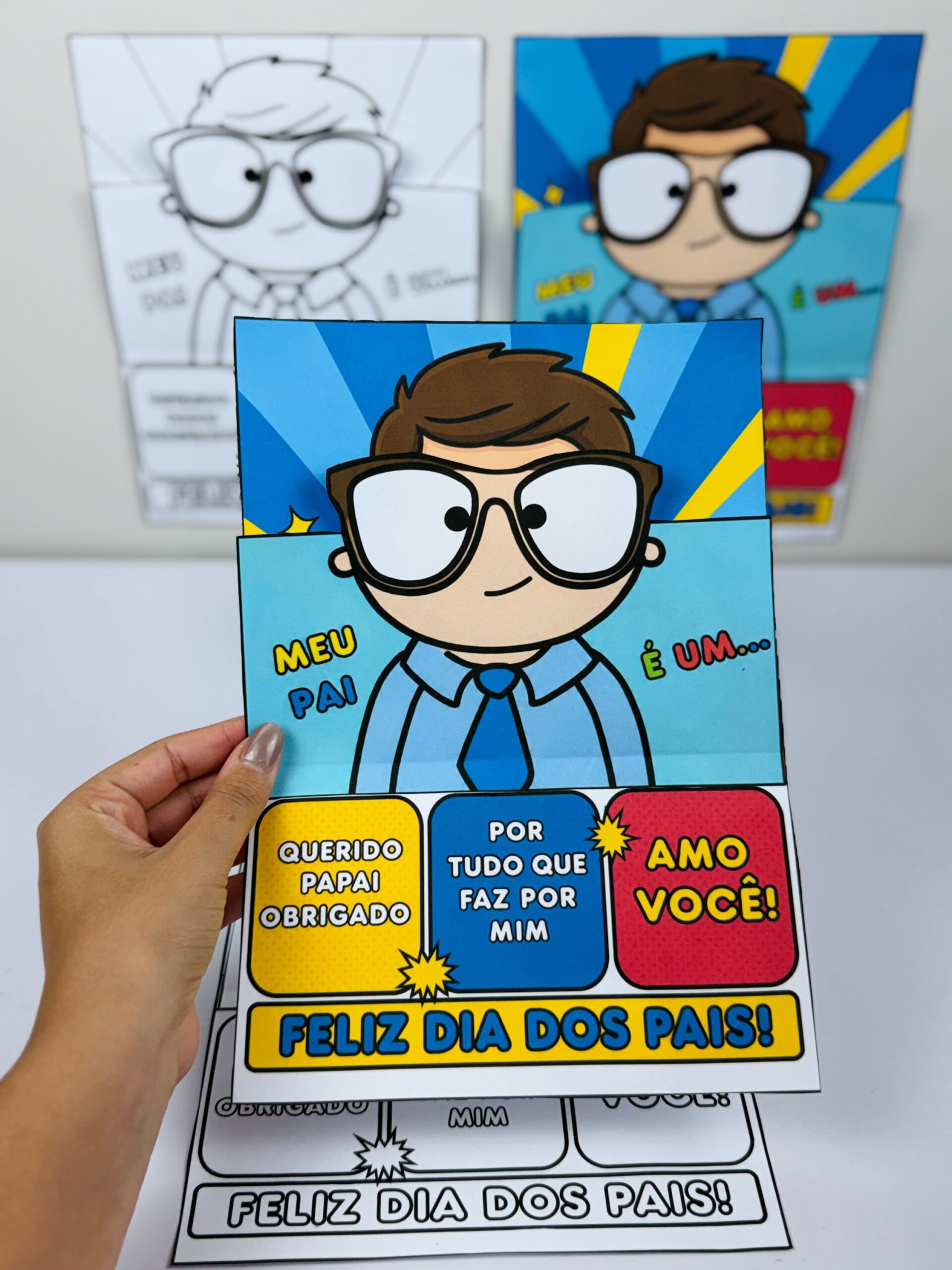 Cartão Interativo papai - Imagem 3
