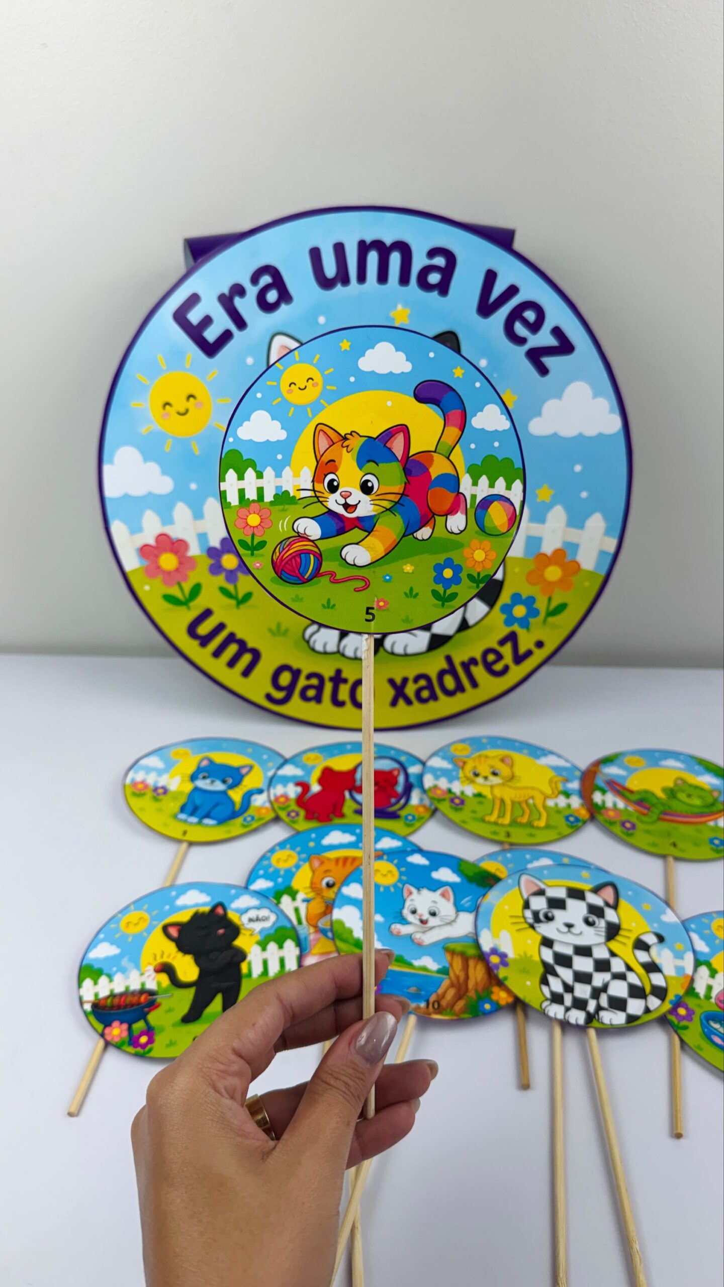 Sacola o gato xadrez - Imagem 4