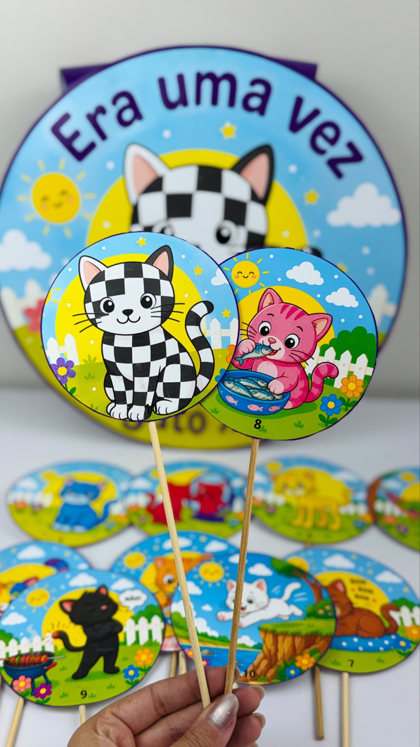 Sacola o gato xadrez - Imagem 3
