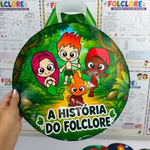 sacola de história e sequência de atividades folclore
