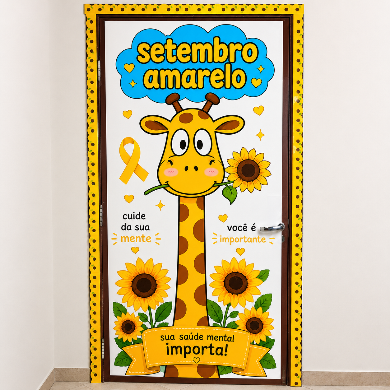 Painel de porta setembro amarelo