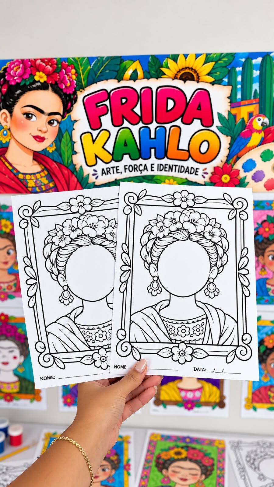 Atividade de arte Frida kahlo - Imagem 2