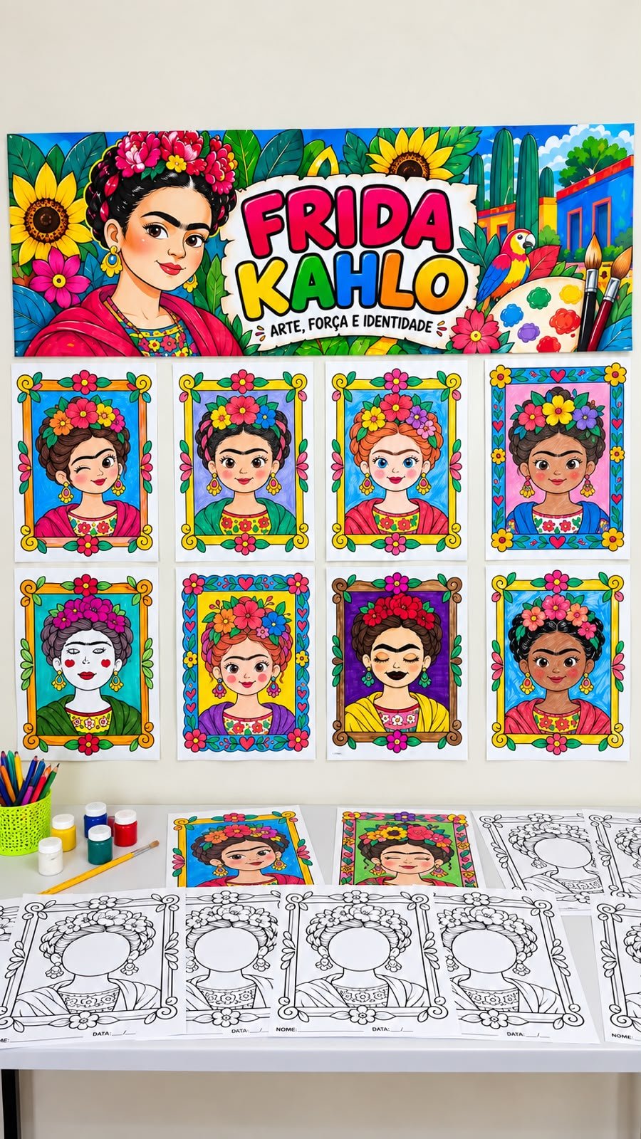 Atividade de arte Frida kahlo