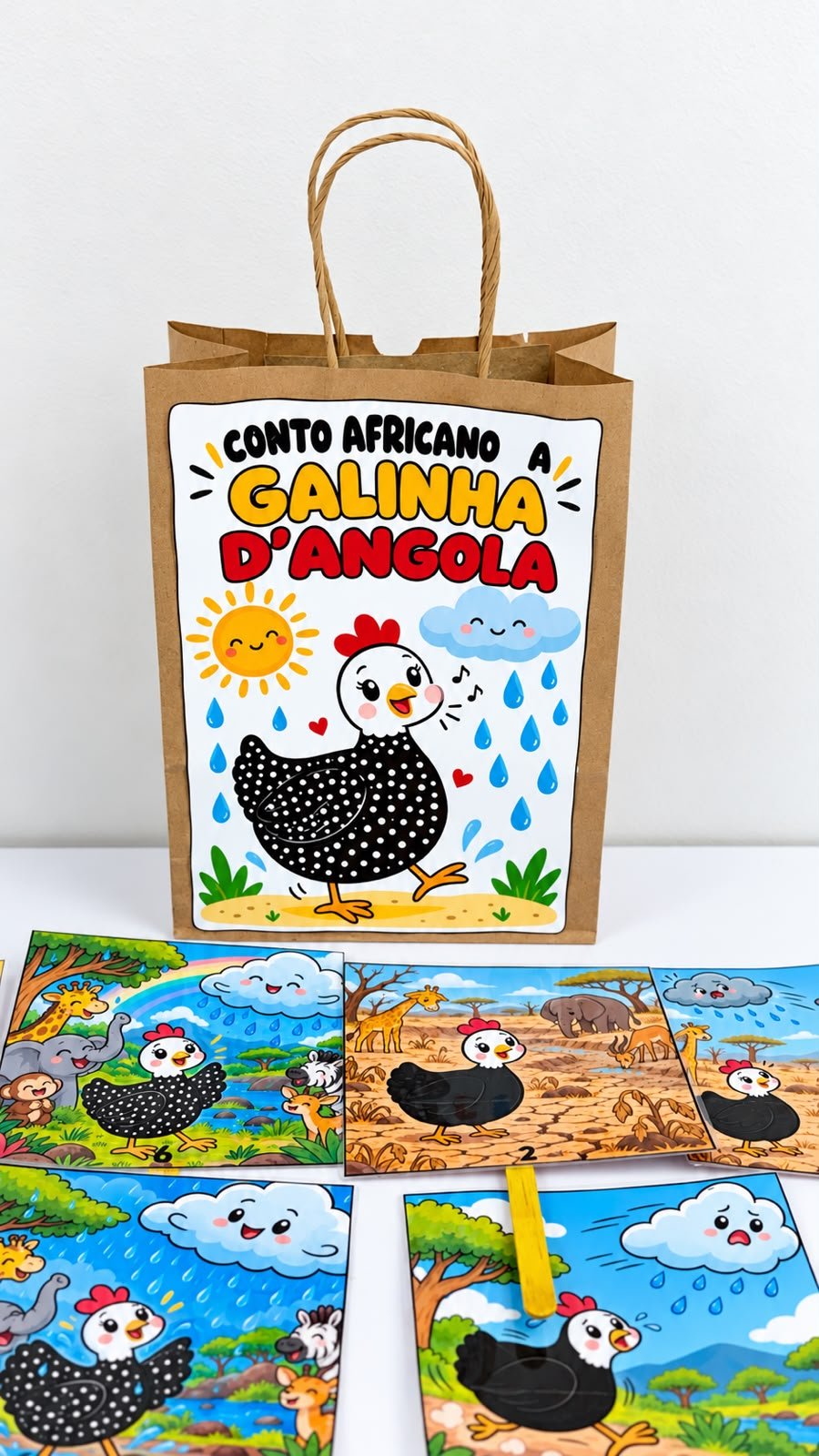 Sacola a galinha D' Angola
